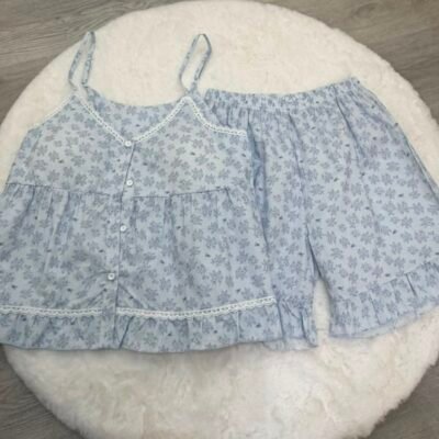 Bluebell Cami Lounge Set - 蓝铃花吊带居家服套装