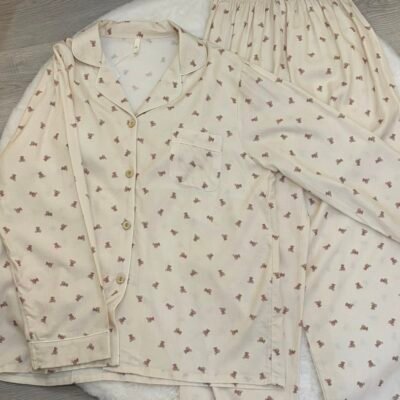 Teddy Bear Lounge Set Long Sleeve - 泰迪小熊居家服（长）