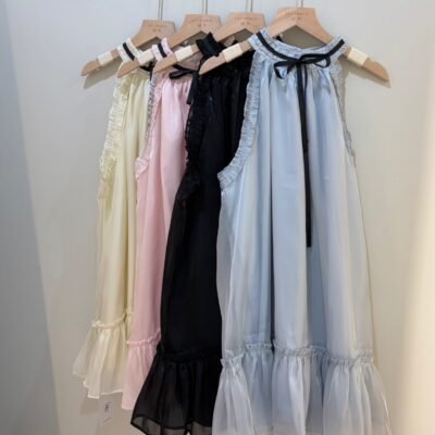 Ballet Bow Mini Dress - 芭蕾蝴蝶结小洋裙