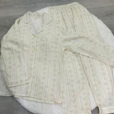 French White Melody Puppy Lounge Set - 法式白melody小狗居家服