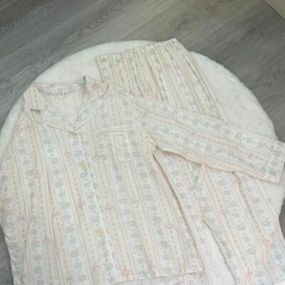 French Pink Melody Puppy Lounge Set - 法式粉melody小狗居家服