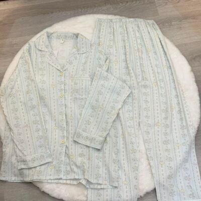 French Blue Melody Puppy Lounge Set - 法式蓝melody小狗居家服