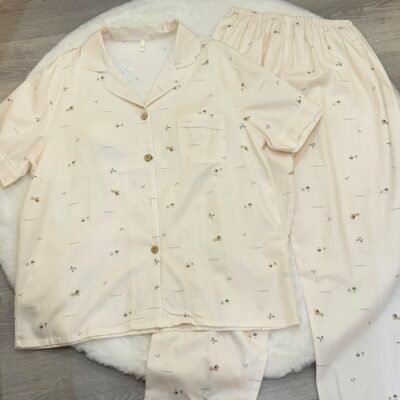 Dachshund Short Sleeve Long Pants Lounge Set - 腊肠狗短袖长裤