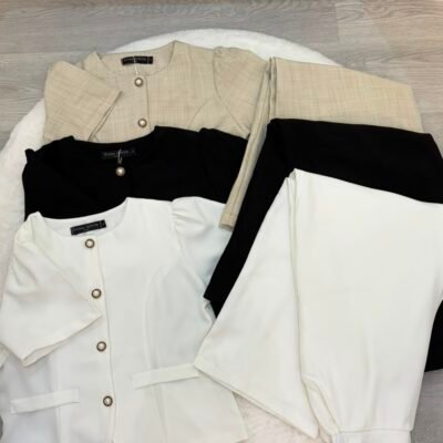 Tweed Office Set - 小香风通勤套装