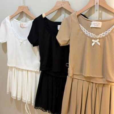 Casual Lace Set - 休闲蕾丝套装