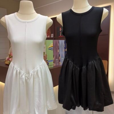 Bubble Hem Mini Dress - 花苞小裙子
