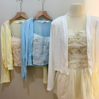 Korean Layered Two-Piece Set - 韩系层次穿搭套装