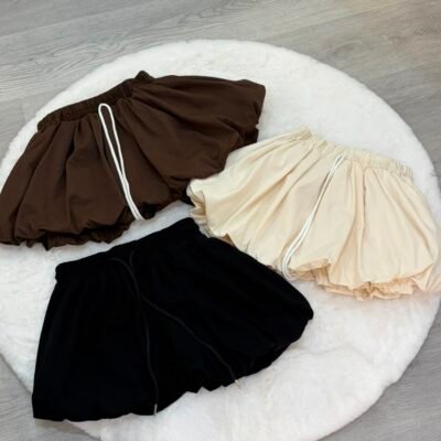Casual Bubble Skort - 休闲花苞裤裙