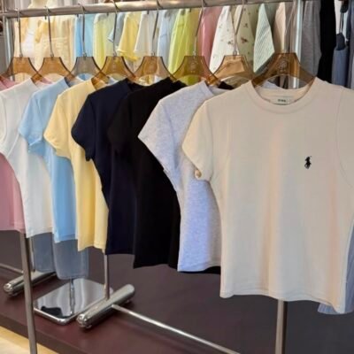 Slim Fit Waist-Cinching Polo T-Shirt - 显瘦收腰Polo T Shirt