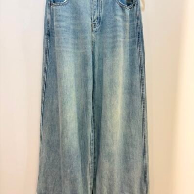 Lace Trim Wide Leg Pants - 蕾丝边阔腿长裤