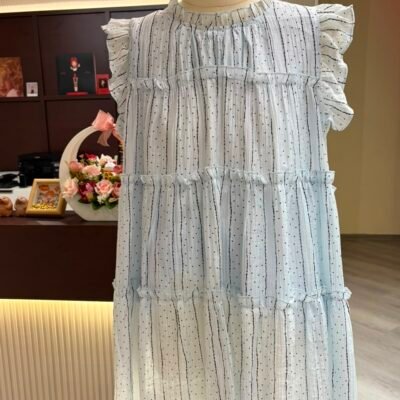 Lazy Ruffle Sleeve Dress - 慵懒飞飞袖连衣裙
