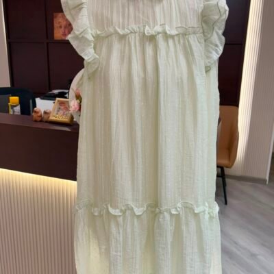 Lazy Ruffle Sleeve Dress - 慵懒飞飞袖连衣裙
