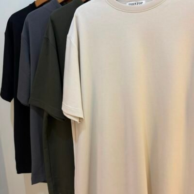 Solid Color Short Sleeve T-Shirt - 单色短袖T